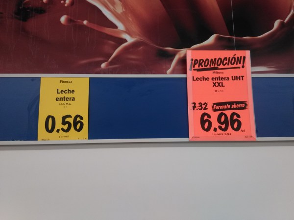 Mogelpackung Lidl Milch