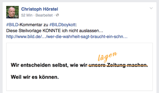 FB Eintrag Christoph Hörstel