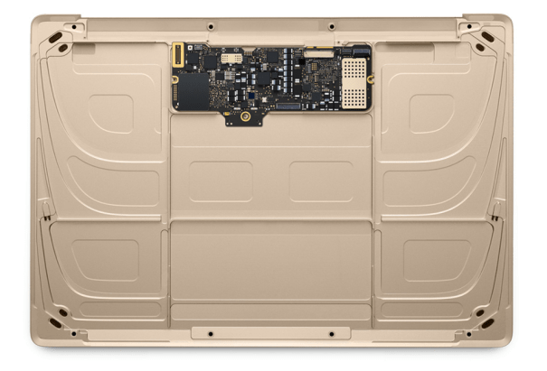 Ein Blick in das Innere des neuen MacBook
