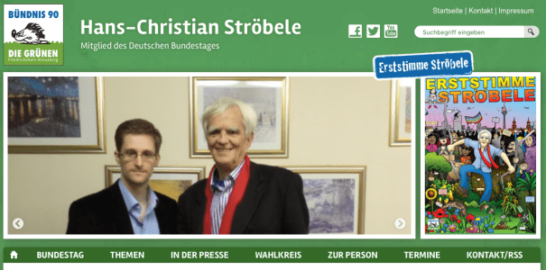 ScreenShot vom 04.04.2017 der Webseite von MdB Ströbele