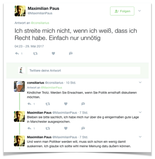 Maximilian Paus streitet nicht