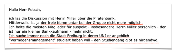 Mail eines Mitglieds der geopolitical.biz